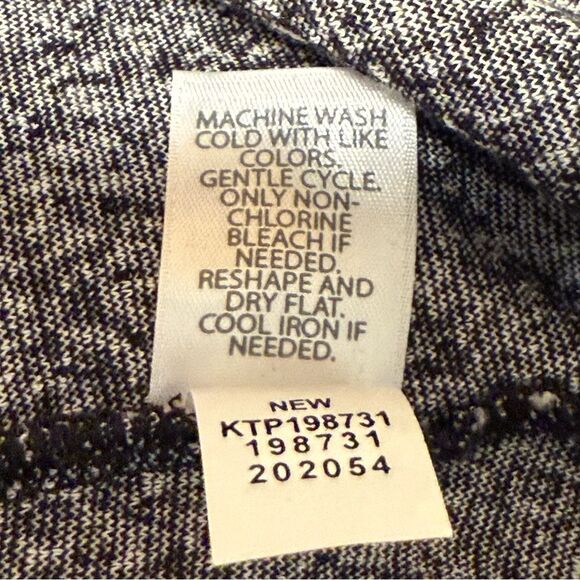 J Jill Wearever Collection Sleeveless Career Tank Blouse Black White Knit Small - Picture 7 of 7